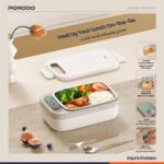 ظرف غذا شارژی برقی پرودو مدل FH3 (Porodo Lifestyle HeatMate Waterless Electric Lunch Box)