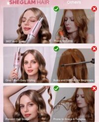 کرلی شیگلم صورتی سایز ۲۵