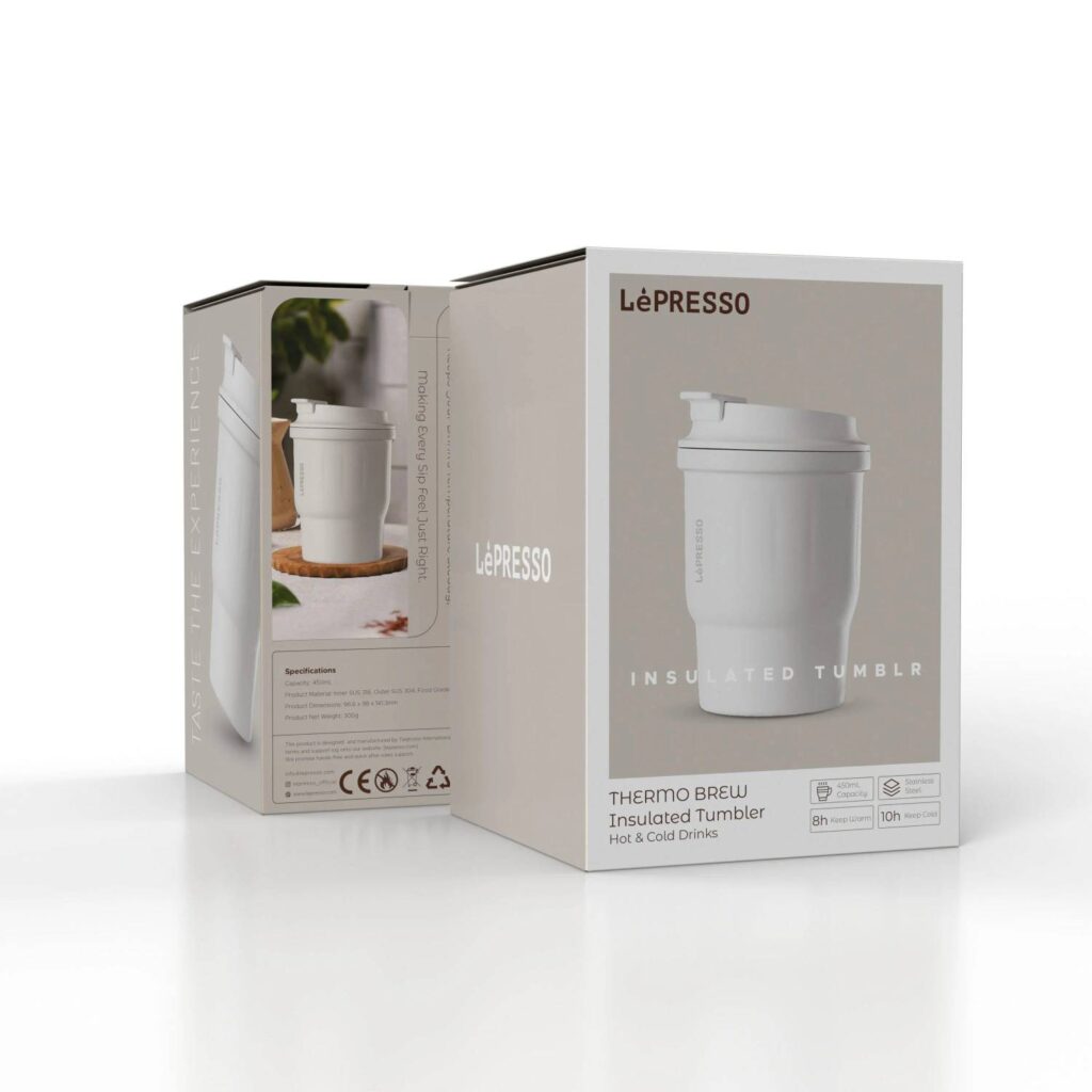 تراول ماگ دوجداره LePRESSO مدل Thermo Brew Insulated Tumbler (LPCM450)
